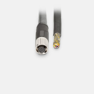 IDX sensor cable, M12 (female), 3 m / PUR (with shielding), open end